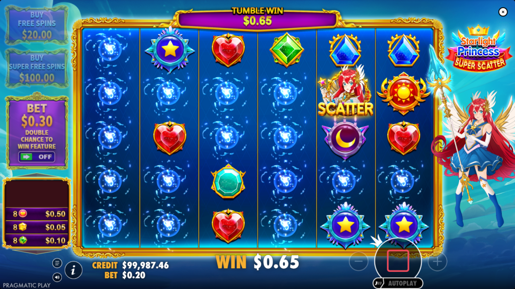 Starlight Princes super scatter base game