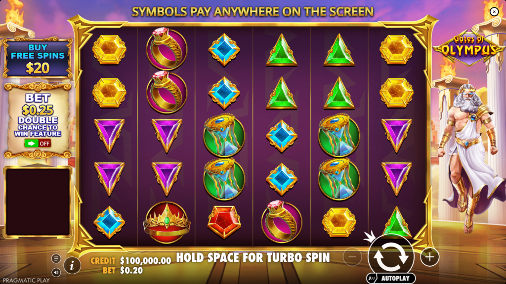 Gates of Olympus visuals